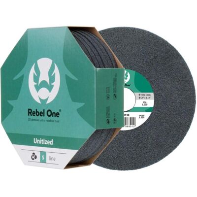 Cibo, Schleifmittel, SA6T31 Rebel One S-line Schleifscheibe Ø150 x 6 x 25,4 - dens.6 (6) Cibo, Schleifmittel, SA6T31 Rebel One S-line Schleifscheibe Ø150 x 6 x 25,4 - dens.6 (6)