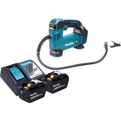 Makita, Kompressor, DMP 180 Z Akku Kompressor 18 V 8,3 bar + 2x Akku 9,0 Ah + Ladegerät (8.30 Bar) Makita, Kompressor, DMP 180 Z Akku Kompressor 18 V 8,3 bar + 2x Akku 9,0 Ah + Ladegerät (8.30 Bar)