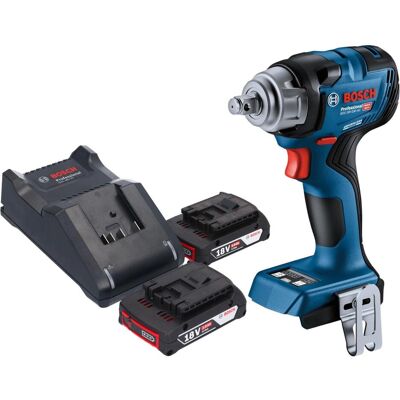 Bosch Professional, Bohrmaschine + Akkuschrauber, GDS 18V-330 HC Professional Akku Schlagschrauber 18 V 330 Nm 1/2" Brushless + 2x Akku 2,0 Ah (Schlagschrauber) Bosch Professional, Bohrmaschine + Akkuschrauber, GDS 18V-330 HC Professional Akku Schlagschrauber 18 V 330 Nm 1/2" Brushless + 2x Akku 2,0 Ah (Schlagschrauber)