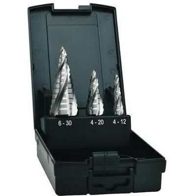 Exact - TiAlN Spiral-Stufenbohrer 4-20mm - Stahl & Metall Exact - TiAlN Spiral-Stufenbohrer 4-20mm - Stahl & Metall