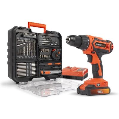 Powerplus, Bohrmaschine + Akkuschrauber, Dual Power Bohrschrauber 20V - inkl. Akku 20V 2.0Ah und Ladegerät - 78 Acc. (Bohrschrauber) Powerplus, Bohrmaschine + Akkuschrauber, Dual Power Bohrschrauber 20V - inkl. Akku 20V 2.0Ah und Ladegerät - 78 Acc. (Bohrschrauber)