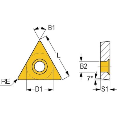 Optimum, Zubehör Maschine, HM-Ersatzwendeplatten ISO TCMT110204 Optimum, Zubehör Maschine, HM-Ersatzwendeplatten ISO TCMT110204
