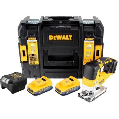 DeWalt, Stichsäge, DCS 334 E2T Akku Pendelhub Stichsäge 18 V Brushless + 2x Powerstack Akku 1,7 Ah + Ladegerät DeWalt, Stichsäge, DCS 334 E2T Akku Pendelhub Stichsäge 18 V Brushless + 2x Powerstack Akku 1,7 Ah + Ladegerät