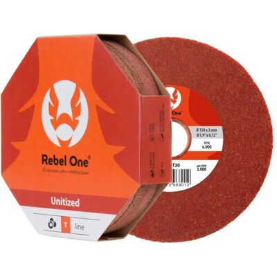 Cibo, Schleifmittel, TA10T30 Rebel One T-line Schleifscheibe Ø150x3x25.4 - dens.10 (10) Cibo, Schleifmittel, TA10T30 Rebel One T-line Schleifscheibe Ø150x3x25.4 - dens.10 (10)