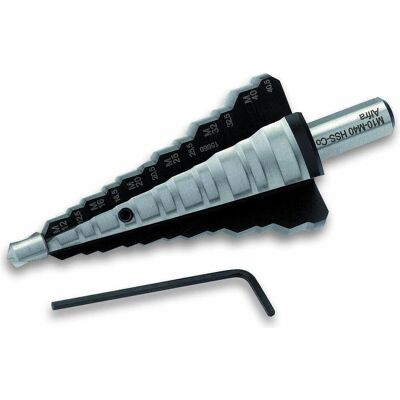 Cimco, Bohrereinsatz, CIM 134032 Stufenbohrer M12, M16, M20, M25, M32, M40 (40 Millimeter) Cimco, Bohrereinsatz, CIM 134032 Stufenbohrer M12, M16, M20, M25, M32, M40 (40 Millimeter)
