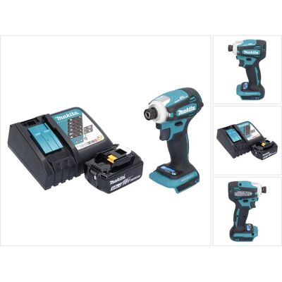 Makita, Bohrmaschine + Akkuschrauber, DTD 172 RT1 Akku Schlagschrauber 18 V 180 Nm 1/4" Brushless + 1x Akku 5,0 Ah + Ladegerät (Schlagschrauber) Makita, Bohrmaschine + Akkuschrauber, DTD 172 RT1 Akku Schlagschrauber 18 V 180 Nm 1/4" Brushless + 1x Akku 5,0 Ah + Ladegerät (Schlagschrauber)