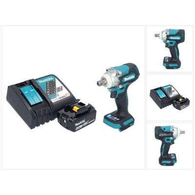 Makita, Bohrmaschine + Akkuschrauber, DTW 301 RG1 Akku Schlagschrauber 18 V 330 Nm 1/2" Brushless + 1x Akku 6,0 Ah + Ladegerät (Schlagschrauber) Makita, Bohrmaschine + Akkuschrauber, DTW 301 RG1 Akku Schlagschrauber 18 V 330 Nm 1/2" Brushless + 1x Akku 6,0 Ah + Ladegerät (Schlagschrauber)