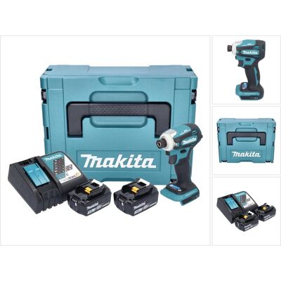 Makita, Bohrmaschine + Akkuschrauber, DTD 172 RFJ Akku Schlagschrauber 18 V 180 Nm 1/4" Brushless + 2x Akku 3,0 Ah + Ladegerät + (Schlagschrauber) Makita, Bohrmaschine + Akkuschrauber, DTD 172 RFJ Akku Schlagschrauber 18 V 180 Nm 1/4" Brushless + 2x Akku 3,0 Ah + Ladegerät + (Schlagschrauber)