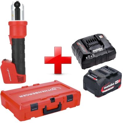 Rothenberger, Presswerkzeug, ROMAX NANO Akku Pressmaschine 18 V 34 kN CAS + 1x Akku 4,0 Ah + Ladegerät + Rocase (Rohrpresse) Rothenberger, Presswerkzeug, ROMAX NANO Akku Pressmaschine 18 V 34 kN CAS + 1x Akku 4,0 Ah + Ladegerät + Rocase (Rohrpresse)