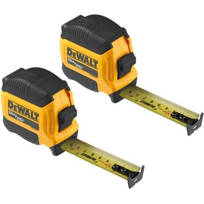 DeWalt, Längenmesswerkzeug, Premium-Massband, 2 Stück (8 m) DeWalt, Längenmesswerkzeug, Premium-Massband, 2 Stück (8 m)