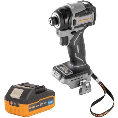 Procraft, Bohrmaschine + Akkuschrauber, Industrial ID20Abb Akku Schlagschrauber 20 V 180 Nm 1/4" + 1x Akku 4,0 Ah - ohne Ladegerät (Schlagschrauber) Procraft, Bohrmaschine + Akkuschrauber, Industrial ID20Abb Akku Schlagschrauber 20 V 180 Nm 1/4" + 1x Akku 4,0 Ah - ohne Ladegerät (Schlagschrauber)
