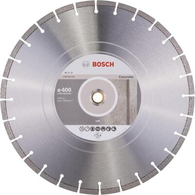 Bosch Professional Zubehör, Sägeblatt, Diamanttrennscheibe Standard for Concrete, 400 x 20,00/25,40 x 3,2 x 10 mm Bosch Professional Zubehör, Sägeblatt, Diamanttrennscheibe Standard for Concrete, 400 x 20,00/25,40 x 3,2 x 10 mm
