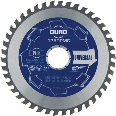 Duro, Sägeblatt, METAL125 Metallsäge: DPMC 125x1,8x22,2 Duro, Sägeblatt, METAL125 Metallsäge: DPMC 125x1,8x22,2