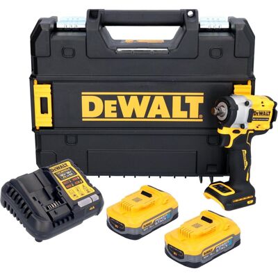 DeWalt, Bohrmaschine + Akkuschrauber, DCF 921 H2T Akku Schlagschrauber 18 V 400 Nm 1/2" Brushless + 2x Powerstack Akku 5,0 Ah + (Schlagschrauber) DeWalt, Bohrmaschine + Akkuschrauber, DCF 921 H2T Akku Schlagschrauber 18 V 400 Nm 1/2" Brushless + 2x Powerstack Akku 5,0 Ah + (Schlagschrauber)