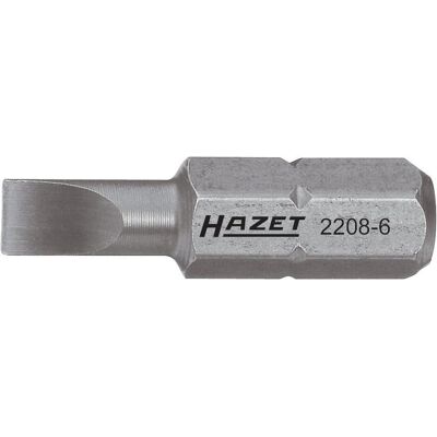 HAZET, Bits, Bit 2208-10 ∙ Sechskant6,3 (1/4 Zoll) ∙ Schlitz Profil ∙ 1.2 x 6.5 mm (Schraubschlitz) HAZET, Bits, Bit 2208-10 ∙ Sechskant6,3 (1/4 Zoll) ∙ Schlitz Profil ∙ 1.2 x 6.5 mm (Schraubschlitz)