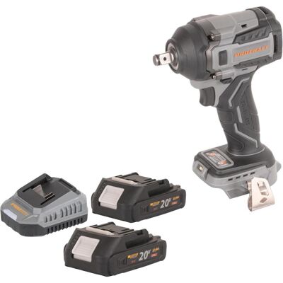 Procraft, Bohrmaschine + Akkuschrauber, Industrial IW550Abb Akku Schlagschrauber 20 V 550 Nm 1/2" + 2x Akku 2,0 Ah + Ladegerät (Schlagschrauber) Procraft, Bohrmaschine + Akkuschrauber, Industrial IW550Abb Akku Schlagschrauber 20 V 550 Nm 1/2" + 2x Akku 2,0 Ah + Ladegerät (Schlagschrauber)