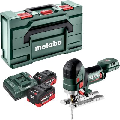 Metabo, Stichsäge, STA 18 LTX 150 BL Akku Stichsäge 18 V 150 mm Brushless + 2x LiHD Akku 5,5 Ah + Ladegerät + Metabo, Stichsäge, STA 18 LTX 150 BL Akku Stichsäge 18 V 150 mm Brushless + 2x LiHD Akku 5,5 Ah + Ladegerät +