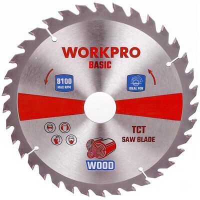 Workpro, Sägeblatt, Wood saw blade, basic, ø165 x 20 x 30 teeth Workpro, Sägeblatt, Wood saw blade, basic, ø165 x 20 x 30 teeth
