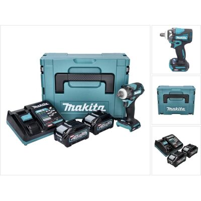 Makita, Bohrmaschine + Akkuschrauber, TW 004 GM201 Akku Schlagschrauber 40 V max. 1/2" 350 Nm XGT Brushless + 2x Akku 4,0 Ah + (Schlagschrauber) Makita, Bohrmaschine + Akkuschrauber, TW 004 GM201 Akku Schlagschrauber 40 V max. 1/2" 350 Nm XGT Brushless + 2x Akku 4,0 Ah + (Schlagschrauber)