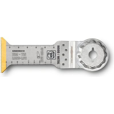 Fein, Sägeblatt, E-Cut Bi-Metall Sägeblatt mit TiN-Beschichtung 50Stk - 63502203450 Fein, Sägeblatt, E-Cut Bi-Metall Sägeblatt mit TiN-Beschichtung 50Stk - 63502203450