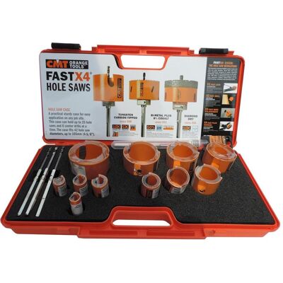 CMT, Lochsäge, 550.SET11 HW-Glockensägen 11-teilig + 4 Zentrierbohrer CMT, Lochsäge, 550.SET11 HW-Glockensägen 11-teilig + 4 Zentrierbohrer
