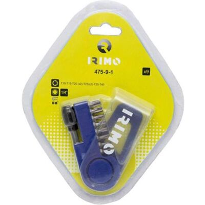 Irimo, Bits, 1/4" Bitsatz, 9-teilig, T10-T40 Irimo, Bits, 1/4" Bitsatz, 9-teilig, T10-T40