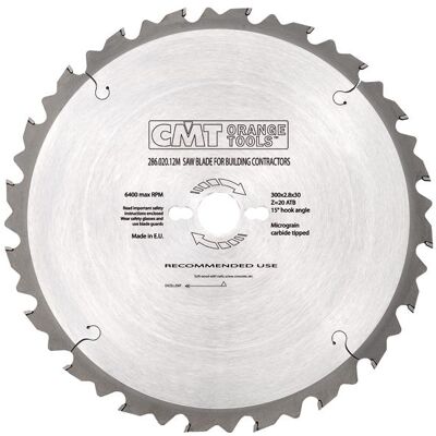 CMT, Sägeblatt, 286.040.24M Bausägeblatt (Nagel in Holz) 600 x 30 x 40T CMT, Sägeblatt, 286.040.24M Bausägeblatt (Nagel in Holz) 600 x 30 x 40T