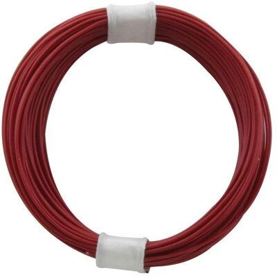 Donau, Kabelleitung, Kupferschalt Litze hochflexibel 0,04 mm² / 10 m rot (10 m) Donau, Kabelleitung, Kupferschalt Litze hochflexibel 0,04 mm² / 10 m rot (10 m)