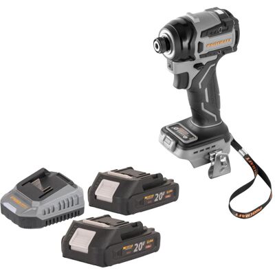 Procraft, Bohrmaschine + Akkuschrauber, Industrial ID20Abb Akku Schlagschrauber 20 V 180 Nm 1/4" + 2x Akku 2,0 Ah + Ladegerät (Schlagschrauber) Procraft, Bohrmaschine + Akkuschrauber, Industrial ID20Abb Akku Schlagschrauber 20 V 180 Nm 1/4" + 2x Akku 2,0 Ah + Ladegerät (Schlagschrauber)