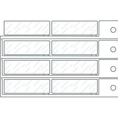 Brady, Zubehör Maschine, Fenster, 15 x 49 Brady, Zubehör Maschine, Fenster, 15 x 49