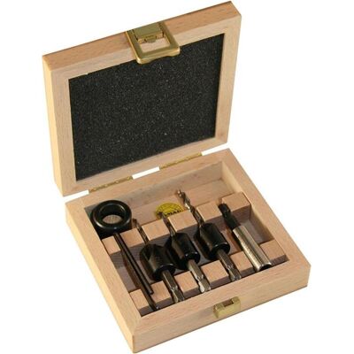 Famag, Bohrereinsatz, Bohrer-Bit-Senker-Satz HSS 3tlg. (3 mm, 4 mm, 5 mm) Famag, Bohrereinsatz, Bohrer-Bit-Senker-Satz HSS 3tlg. (3 mm, 4 mm, 5 mm)