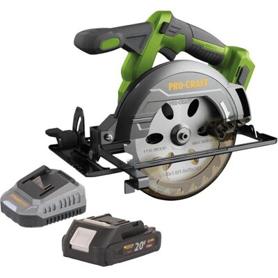 Procraft, Handkreissäge, PCA32-BB Akku Handkreissäge 20 V 165 mm Brushless + 1x Akku 2,0 Ah + Ladegerät Procraft, Handkreissäge, PCA32-BB Akku Handkreissäge 20 V 165 mm Brushless + 1x Akku 2,0 Ah + Ladegerät