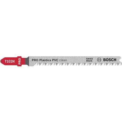 Bosch Professional Zubehör, Sägeblatt, PRO Plastics PVC clean T102H Stichsägeblatt, 100 mm, 2-tlg. Bosch Professional Zubehör, Sägeblatt, PRO Plastics PVC clean T102H Stichsägeblatt, 100 mm, 2-tlg.