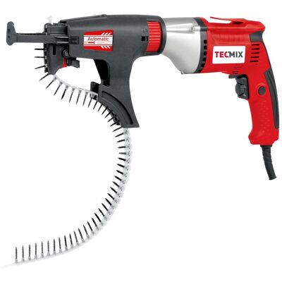 Tecmix, Bohrmaschine + Akkuschrauber, MAGAZIN-TROCKENBAUSCHRAUBER TMX TBS 550 (230V-EU) - 550W, 1-GANG, 0-5500 U/MIN - INKL. KOFFER (Trockenbauschrauber) Tecmix, Bohrmaschine + Akkuschrauber, MAGAZIN-TROCKENBAUSCHRAUBER TMX TBS 550 (230V-EU) - 550W, 1-GANG, 0-5500 U/MIN - INKL. KOFFER (Trockenbauschrauber)