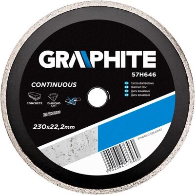 Graphite - 57H646 - 230x22.2 mm - massiv - Diamantscheibe Graphite - 57H646 - 230x22.2 mm - massiv - Diamantscheibe