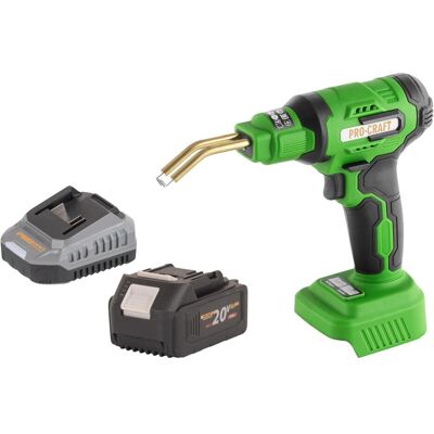 Procraft, Schweissgerät, CS40-bb Akku Kunststoffschweissgerät 20 V 600 °C 0,7 - 1,1 A + 1x Akku 4,0 Ah + Ladegerät + Procraft, Schweissgerät, CS40-bb Akku Kunststoffschweissgerät 20 V 600 °C 0,7 - 1,1 A + 1x Akku 4,0 Ah + Ladegerät +