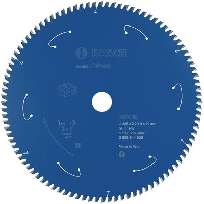 Bosch Professional Zubehör, Sägeblatt, Akku-Kreissägeblatt Expert for Wood, 305 x 2,2/1,6 x 30, 96 Zähne Bosch Professional Zubehör, Sägeblatt, Akku-Kreissägeblatt Expert for Wood, 305 x 2,2/1,6 x 30, 96 Zähne