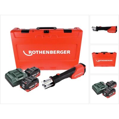 Rothenberger, Presswerkzeug, ROMAX 4000 Akku Pressmaschine 18 V elektrohydraulisch + 2x Akku 10,0 Ah CAS + Rothenberger, Presswerkzeug, ROMAX 4000 Akku Pressmaschine 18 V elektrohydraulisch + 2x Akku 10,0 Ah CAS +