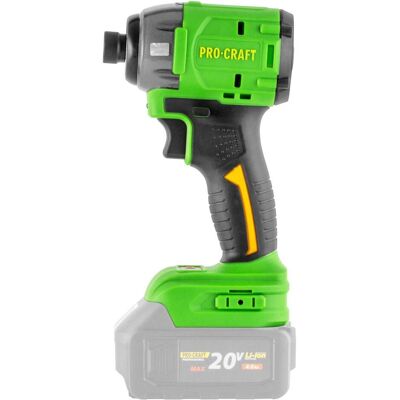 Procraft, Bohrmaschine + Akkuschrauber, PS22bb Akku Schlagschrauber 20 V 230 Nm 1/4" Brushless Solo - ohne Akku, ohne Ladegerät (Schlagschrauber) Procraft, Bohrmaschine + Akkuschrauber, PS22bb Akku Schlagschrauber 20 V 230 Nm 1/4" Brushless Solo - ohne Akku, ohne Ladegerät (Schlagschrauber)