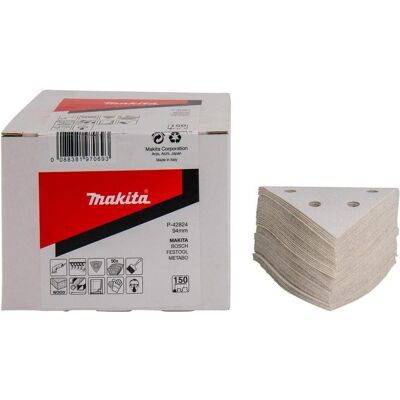 Makita, Schleifmittel, P-42824 Schleifblatt 94 x 94 K150 Weiss Klettverschluss 50 Stück Makita, Schleifmittel, P-42824 Schleifblatt 94 x 94 K150 Weiss Klettverschluss 50 Stück