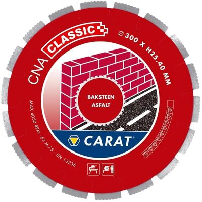 Carat, Sägeblatt, DIAMANTZAAG BAKSTEEN Ø300x30,00MM, CNA CLASSIC - CNAC300500 - CNAC300500 Carat, Sägeblatt, DIAMANTZAAG BAKSTEEN Ø300x30,00MM, CNA CLASSIC - CNAC300500 - CNAC300500
