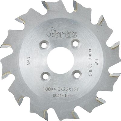 Fortis Fräser, Lamellen Nutfräser HW 100 x 4,0 x 22 12 Zähne Fortis Fräser, Lamellen Nutfräser HW 100 x 4,0 x 22 12 Zähne