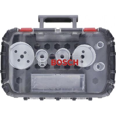 Bosch Professional Zubehör, Lochsäge, 9-teiliges Elektriker-Set, 4 Lochsägen Progressor for Wood&Metal (19 mm, 25 mm, 38 mm, 44 mm, 68 mm, 83 mm) Bosch Professional Zubehör, Lochsäge, 9-teiliges Elektriker-Set, 4 Lochsägen Progressor for Wood&Metal (19 mm, 25 mm, 38 mm, 44 mm, 68 mm, 83 mm)
