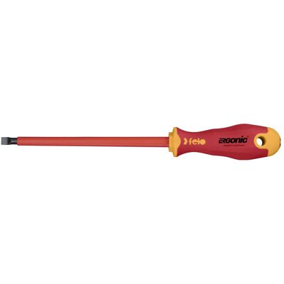 Felo, Schraubenzieher, Wkrętak płaski 8,0 x 1,2 izolowany 1000V Ergonic 400 VDE 41308090 (Schlitz) Felo, Schraubenzieher, Wkrętak płaski 8,0 x 1,2 izolowany 1000V Ergonic 400 VDE 41308090 (Schlitz)
