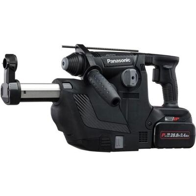 Panasonic Bohrmaschine + Akkuschrauber, Akku-Bohrhammer 28.8V mit DCS inkl. 2 x 3,4Ah und Ladegerät in TANOS Systainer (Bohrhammer) Panasonic Bohrmaschine + Akkuschrauber, Akku-Bohrhammer 28.8V mit DCS inkl. 2 x 3,4Ah und Ladegerät in TANOS Systainer (Bohrhammer)