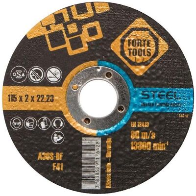 Forte tools, Sägeblatt, CUTTING DISC115X2.0X22.23 MM FORTE TOOL Forte tools, Sägeblatt, CUTTING DISC115X2.0X22.23 MM FORTE TOOL