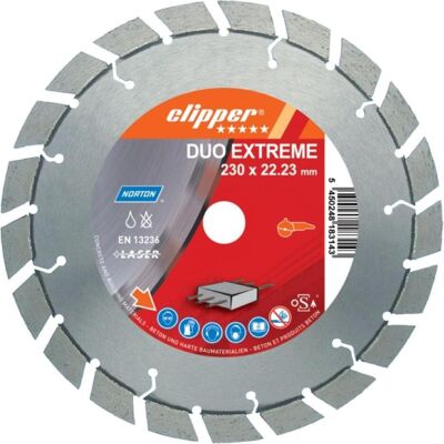 Symantec Norton Clipper, Sägeblatt, Clipper Diamanttrennscheibe Extreme Beton - 125 x 22,2 mm 70184630302 Symantec Norton Clipper, Sägeblatt, Clipper Diamanttrennscheibe Extreme Beton - 125 x 22,2 mm 70184630302