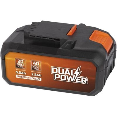 Powerplus, Werkzeugakku + Ladegerät, Dual Power POWDP9037 2x20V Accu - 2x20V Li-ion - 5.0/2.5Ah Powerplus, Werkzeugakku + Ladegerät, Dual Power POWDP9037 2x20V Accu - 2x20V Li-ion - 5.0/2.5Ah