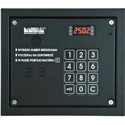 Zutrittskontrolle, Laskomex CP-2503R schwarz Audiopanel mit RFID-Schlüsselleser Zutrittskontrolle, Laskomex CP-2503R schwarz Audiopanel mit RFID-Schlüsselleser