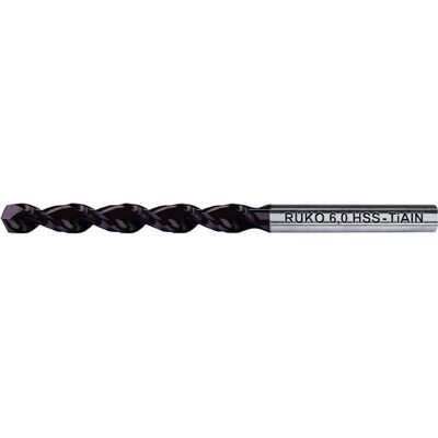 Ruko, Bohrereinsatz, 10x Spiralbohrer DIN 338 TL 3000 TiAlN HSS Ø 4,6 mm (4,6 mm) Ruko, Bohrereinsatz, 10x Spiralbohrer DIN 338 TL 3000 TiAlN HSS Ø 4,6 mm (4,6 mm)